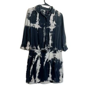 Stella & Jamie womens size small‎ tie-dye knee length dress with pockets